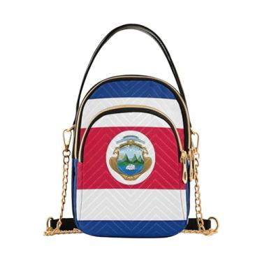 Imagem de ODAWA Bolsa transversal feminina com bandeira da Guiné nacional da Guiné, bolsas transversais para celular, bolsas transversais pequenas, Bandeira da Costa Rica, One Size