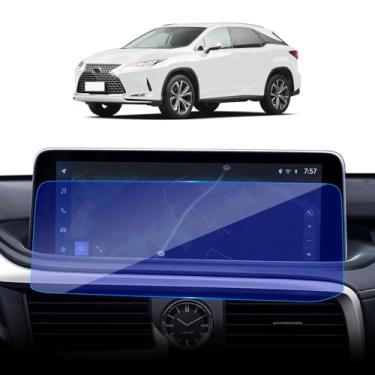 Imagem de APKPKPKU Protetor de tela de vidro temperado para Lexus RX350/RX350h Premium/RX500h 2020-2022, protetor de tela de navegação de 12,3 polegadas, rigidez 9H, filtros anti-UV, luz azul prejudicial, reduz