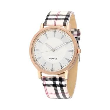 Imagem de Relógio Casual Feminino Vintage Com Pulseira De Couro E Mostrador De Q