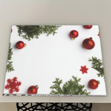 Imagem de Jogo Americano Natal Souplast Impermeável Lona Kit 4 6 8 10 ou 12 Unidades Mesa Posta (Natal 9,10 Peças)