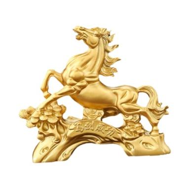 Imagem de IEUDNS Estátua de Cavalo Ornamental Artesanal Miniatura Esculturas de Cavalo Escultura em Resina para Lembrancinhas de Festa Sala de Estar Estante