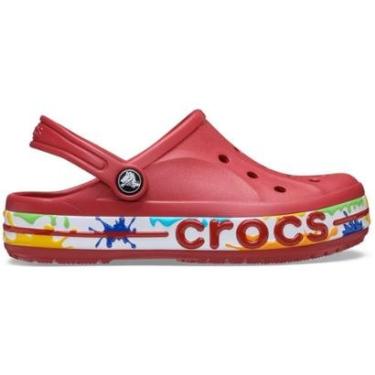 Imagem de Sandália Crocs Bayaband Paint Splash Clog T Pepper-Unissex