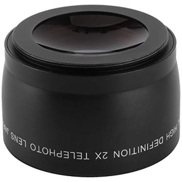 Imagem de GLOGLOW Lente de Câmera Nan 55 Mm, Vidro óptico, Zoom Aprimorado para Fotografia de Vida Selvagem e Retratos, Lente Telefoto Preta 2X para Nan