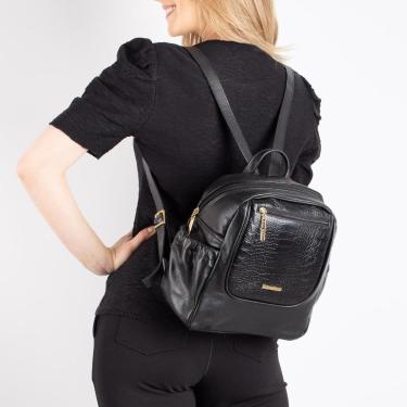 Imagem de Mochila feminina pequena de couro Estela-Feminino