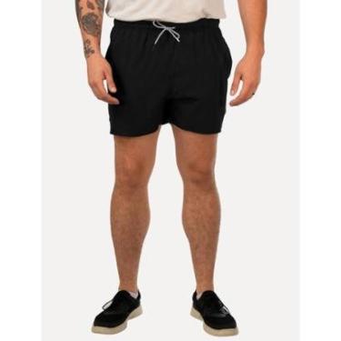 Imagem de Short Reserva Masculino D'Água Beachwear Liso Basico Lateral Preto-Masculino