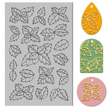 Imagem de 1 tapete de textura de borracha, almofada de modelagem impressa em folha de bordo, kit de fabricação de joias, ferramentas de artesanato criativo para máquinas de gravação de carimbos, artesanato faça