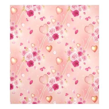 Imagem de Blueangle Capa magnética para lava-louças rosa dos namorados, decoração da capa frontal da máquina de lavar louça, adesivos de eletrodomésticos, adesivos de eletrodomésticos, 58 cm C x 66 cm adesivo