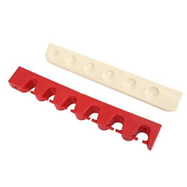 Imagem de HUIOP Suporte para Taco de Bilhar Com 6 Buracos, Acessório de Suporte para Pendurar Tacos Sinuca, Tamanho Pequeno, Leve, Fácil Transportar Jogadores (taco bilhar borracha)