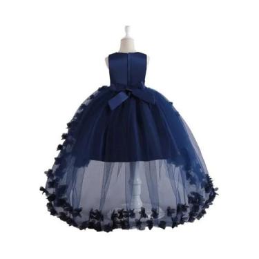 Imagem de Vestido Formal Sem Mangas Para Meninas De 3 a 12 Anos Princesa Fluffy 