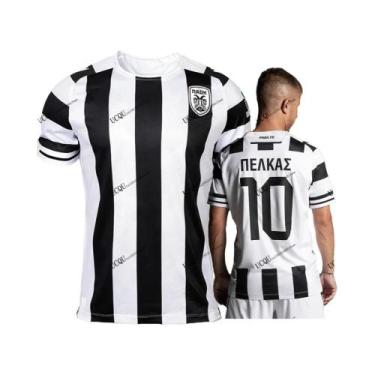 Imagem de Camisa De Futebol Impressa Em 3D PAOK Thessaloniki Para Adultos E Cria