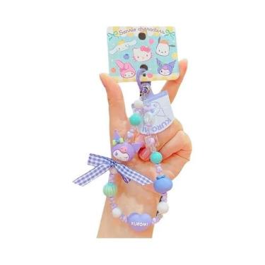 Imagem de Chaveiro De Miçangas Rosa My Melody Hello Kitty Kawaii Sanrio Anime Ca