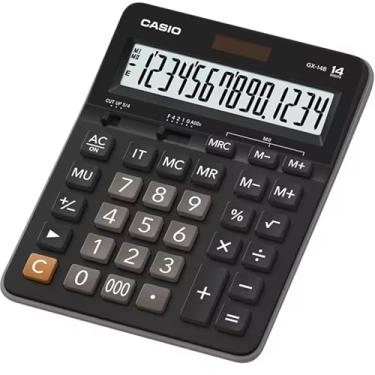 Imagem de Calculadora de Mesa GX14B 14 Dígitos Preta Casio