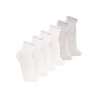 Imagem de Kit com 6 Pares de Meias Cano Médio Lupo 4200-088 Colorido, Cinza