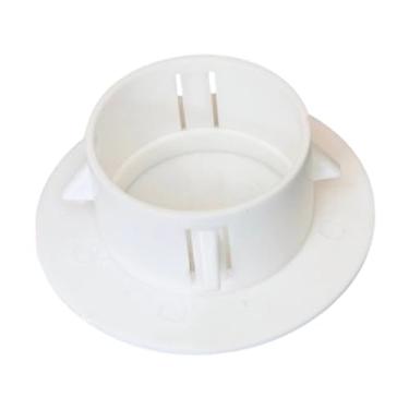 Imagem de Generic Placa de cobertura para orifícios no teto, vedação compacta e redonda branca para orifícios de ar condicionado, acabamento para orifício de luminária, 70 a 79 Buracos