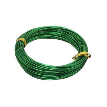 Imagem de Fio de alumínio para artesanato de 1 mm - Macio, dobrável, colorido, carretel de 10 m para fabricação de joias, arranjos florais, escultura, arame de armadura para projetos de arte e artesanato DIY