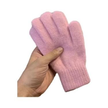 Imagem de Luvas De Lã Tricotadas Em Cashmere Para Mulheres, Quentes Para O Inver