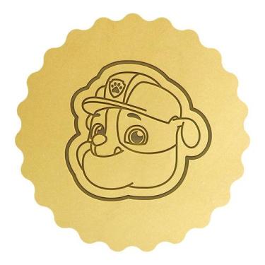 Imagem de Cortador Biscoito Rubble Patrulha Canina - DOCEIMPRESSO,  9cm