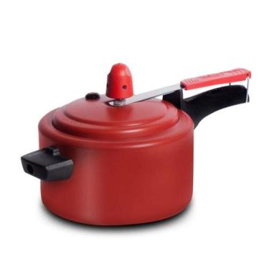 Imagem de Panela De Pressão Pequena Antiaderente 2 Litros Vermelho Bordo - Eiril