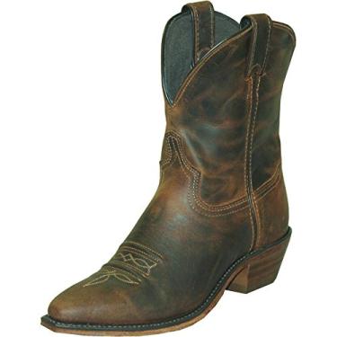 Imagem de Abilene Bota feminina envelhecida 18 cm Western Boot Snip Toe - 9091, Marrom, 10