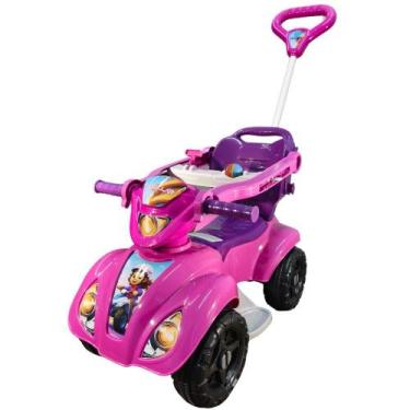 Imagem de Quadriciclo Rosa Stellar Menina 1 A 3 Anos Até 35kg Carrinho Passeio -