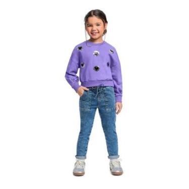 Imagem de Blusão Cropped em Moletom para Menina Quimby-Feminino