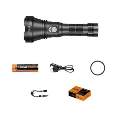 Imagem de Lanterna Tática Recarregável 21700 Com USB-C, 2800Lm, LED, IP64 À Prov