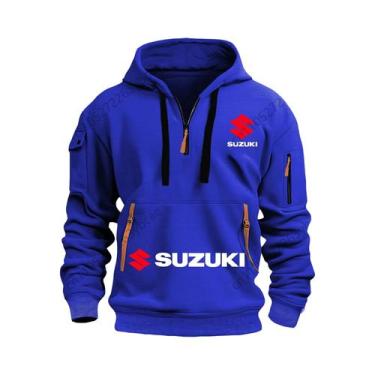Imagem de Moletom Masculino Estiloso E Respirável Para Motociclismo Suzuki Outon