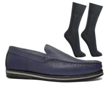 Imagem de Kit Sapato Democrata Mocassim Easy Ted Couro Masc-Masculino