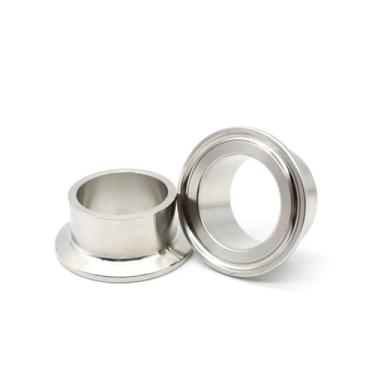 Imagem de 19 25 32 38 45 51 57-108 mm OD 3.8 cm 5.1 cm -10.2 cm Tri Clamp 3mm Wall SUS 304/316 Conexão de virola de solda inoxidável (SS304,57 mm Tubo OD K77,5mm)