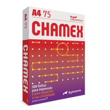 Imagem de Papel Sulfite A4 75g/m² para impressão Chamex 500 Folhas