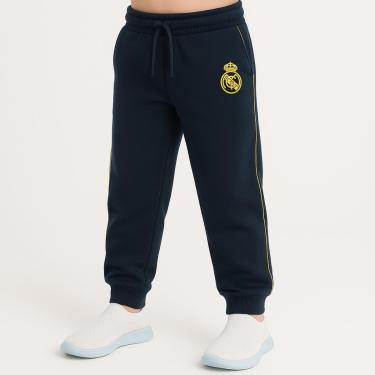 Imagem de Calça de Moletom Felpudo Infantil Juvenil Real Madrid Oficial Licenciada Importada-Masculino