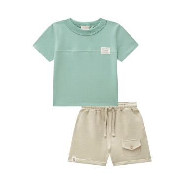 Imagem de Conjunto Infantil Menino Camiseta/Bermuda Moletinho Luc.boo-Masculino