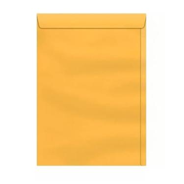 Imagem de 100 Envelope Para Documento Kraft Pardo Branco Ouro 22x32cm(*Ouro 22,9x32,4*)