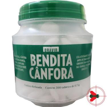 Imagem de Cânfora Aromatizante Repelente De Pragas Pote 200 Tab 0,75g
