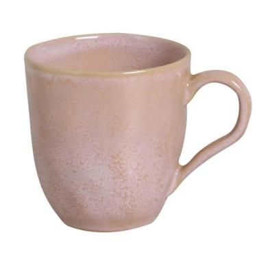 Imagem de Caneca de Chá Cerâmica 273ml Rosa Xicara Avulsa Orgânico Litchi Porto 