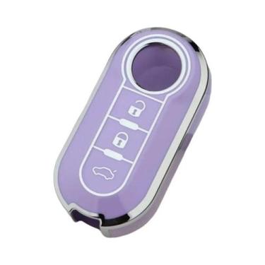 Imagem de Capa De Chave De Carro TPU Para Fiat 500, Ducato, Panda, Punto, Lancia