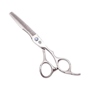 Imagem de Tesoura Profissional De Corte De Cabelo Em Aço Inoxidável Prata Para C