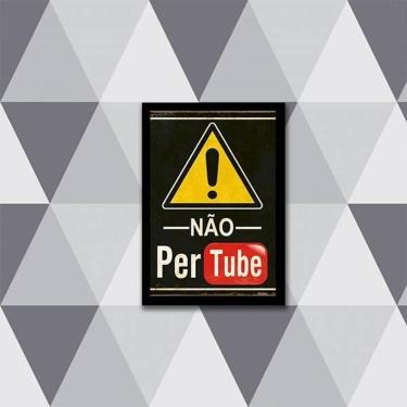 Imagem de Quadro Não Pertube 45X34Cm - Com Vidro Moldura Preta