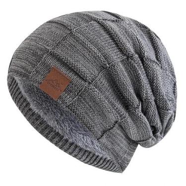 Imagem de Gorro Feminino Multicolorido De Inverno Quente E Moderno Em Tricô Esti
