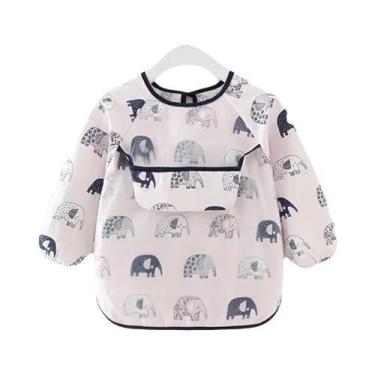Imagem de Babadores Impermeáveis De Manga Longa Para Bebês Recém-Nascidos, Roupa
