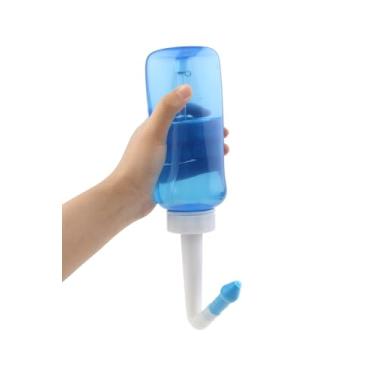 Imagem de Higienizador Nasal 300ml Adulto e Infantil com Bicos Duplos para Rinite Sinusite e Congestao Nasal