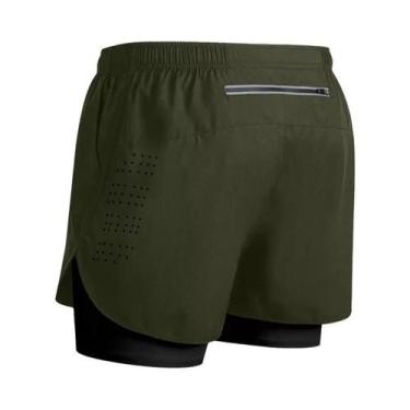 Imagem de Shorts Masculinos De Secagem Rápida 2 Em 1 Para Academia E Corrida, Te