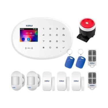 Imagem de Kit De Sistema De Alarme Inteligente WIFI GSM Com Sensor De Porta, Det