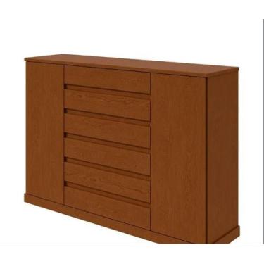 Imagem de Comoda lopas vedra 7gv frassino - LOPAS CMERCIO IND E TRANSP. LOPAS S.