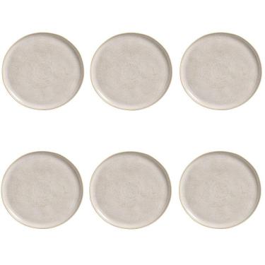Imagem de Conjunto De Pratos Rasos 06 Peças Bio Latte Porto Brasil