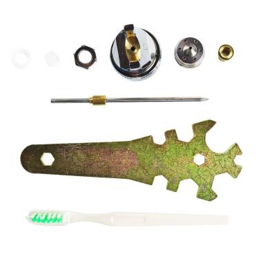 Imagem de Pistola De Pintura Hvlp Hp827A Profissional 2 Bicos 1.4Mm, 1.7Mm - Hp827A