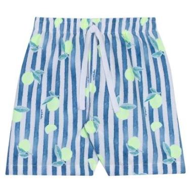 Imagem de Bermuda Infantil Menino Listras e Limões Nini & Bambini-Masculino