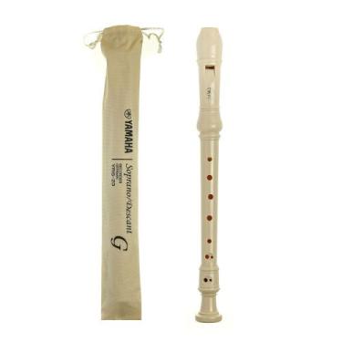 Imagem de Flauta Doce Soprano Yamaha Germânica Bege YRS-23