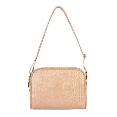 Imagem de Bolsa quadrada de couro croco Daiana