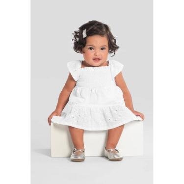 Imagem de Vestido bebê menina em laise de corações Mundi